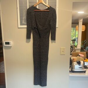 Ted Baker Charcoal Long Sleeve Sweater Dress